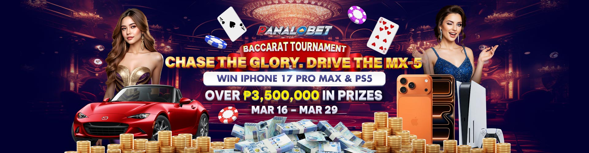 Panalobet Baccarat tournament, Panalobet Prizes