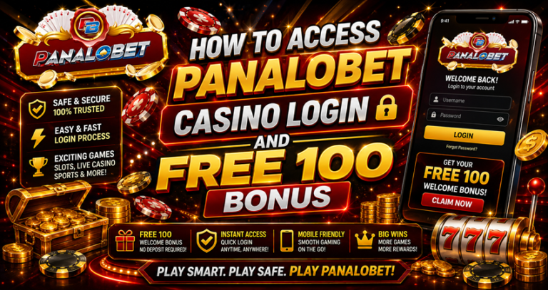 How to Access Panalobet Casino Login and Free 100 Bonus