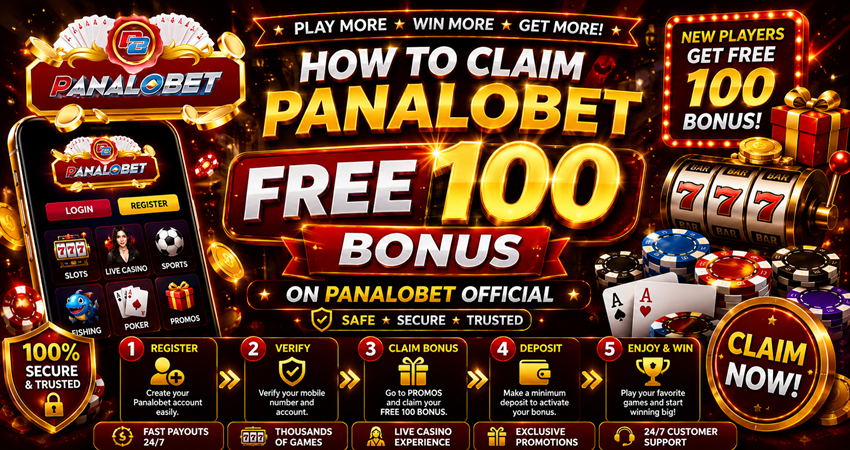 How to Claim Panalobet Free 100 Bonus on Panalobet Official