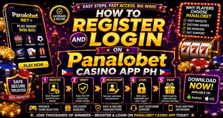 How to Register and Login on Panalobet Casino App PH