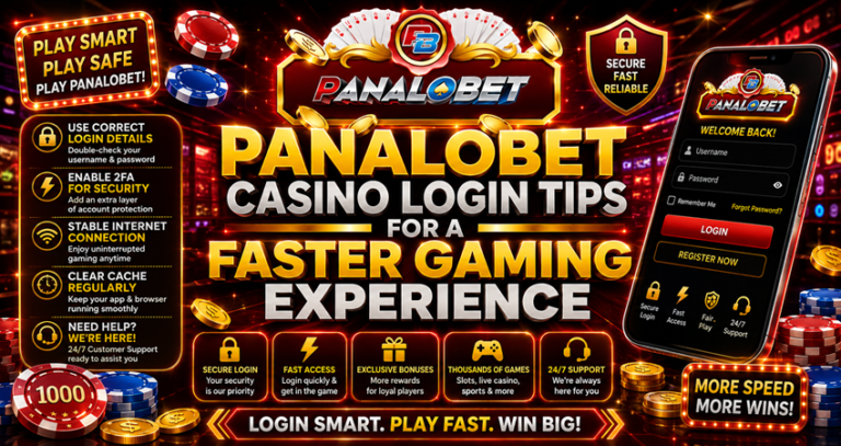 Panalobet Casino Login Tips for a Faster Gaming Experience